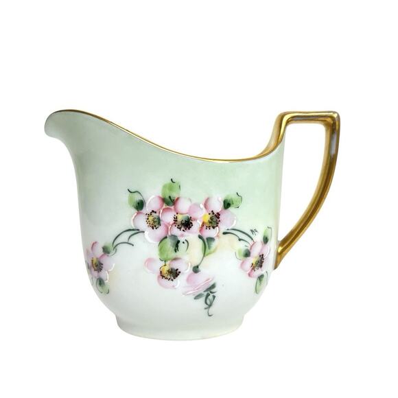 Vintage Stouffer Creamer and Sugar Set Hand Painted Bavaria Porcelain Gold Trim - Picture 5 of 16